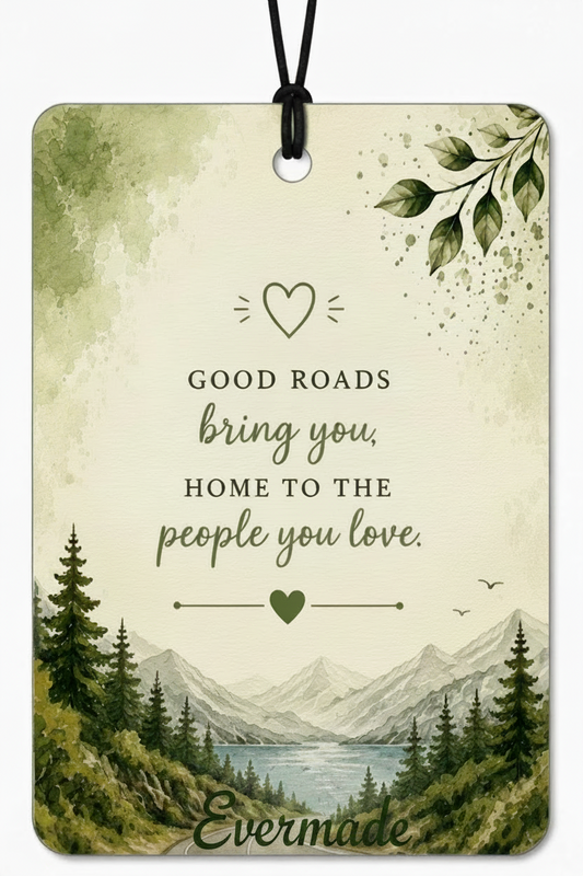 Enjoy the Journey Car Air Freshener – Drive Safe Hanging Car Accessory