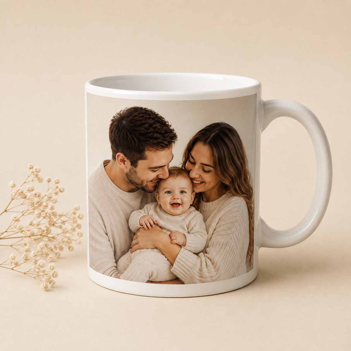 Personalized Photo Mug – Custom Photo & Text Mug