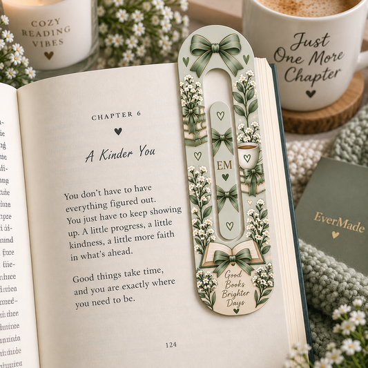 Sage Green Jumbo Book Clip | Cute Book Lover Bookmark