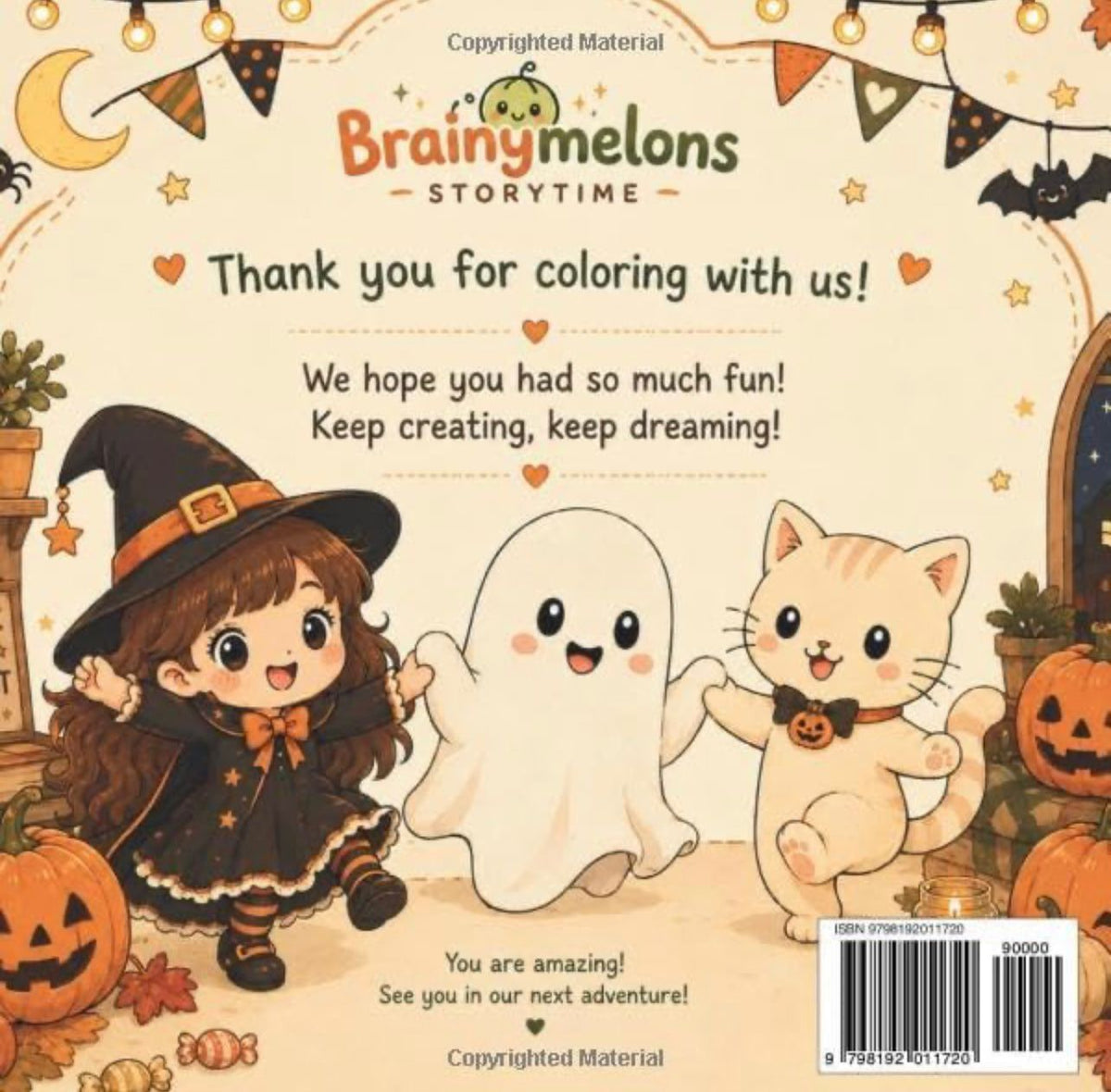 Cozy Halloween Colouring Book – Spooky Pals & Sweet Treats