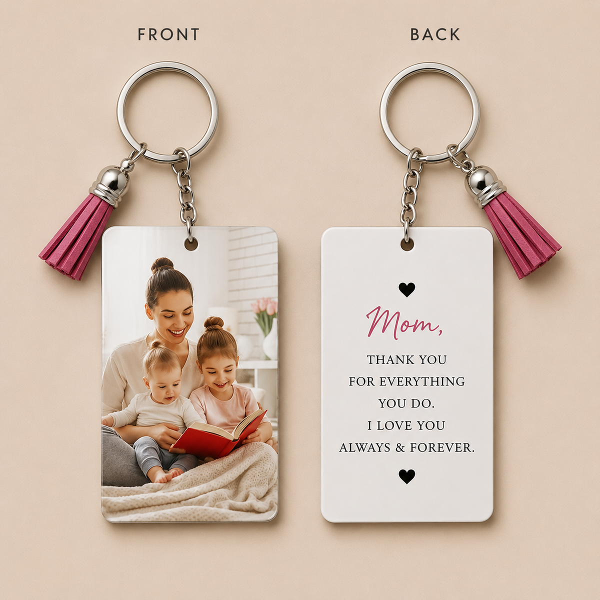 Personalized Photo Keychain