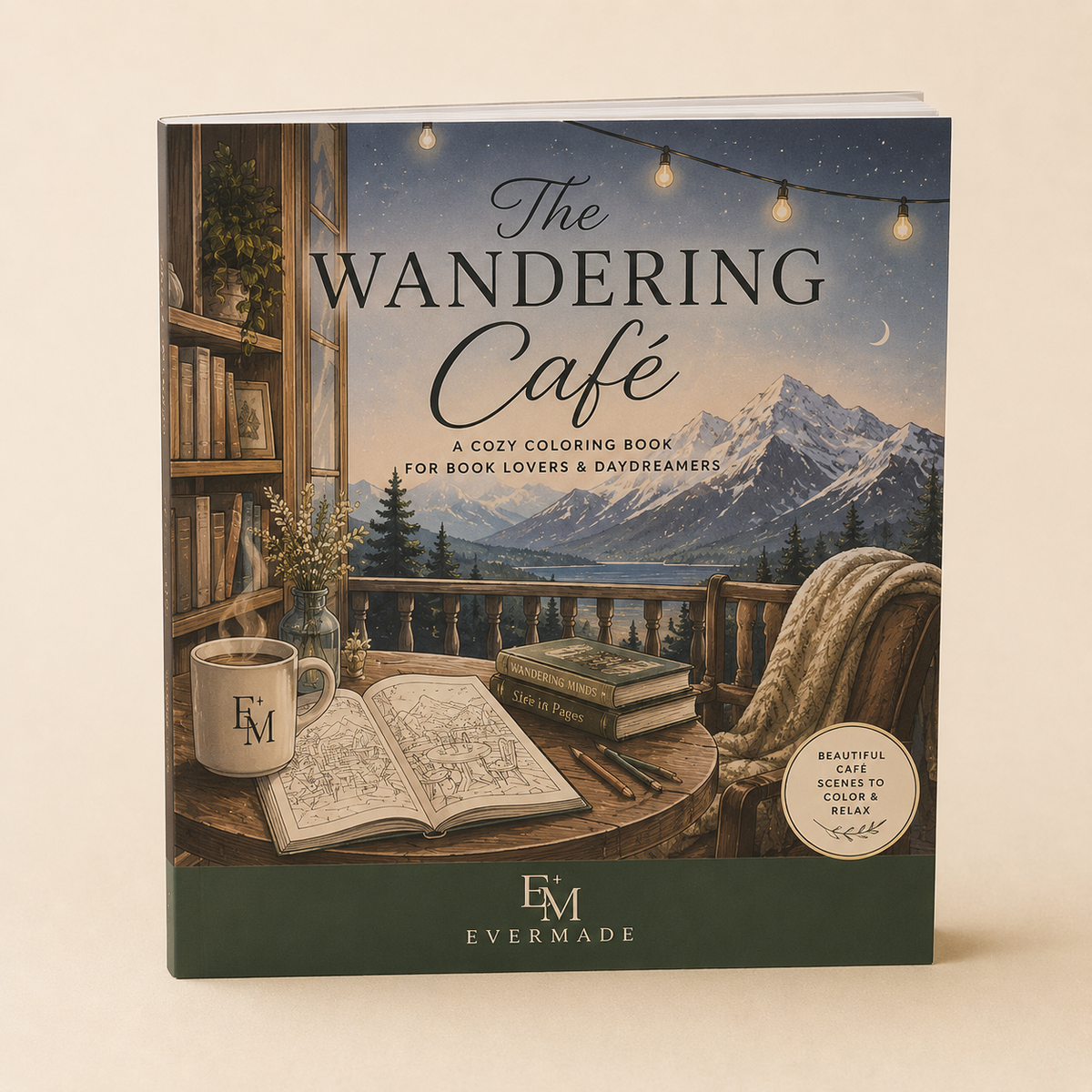 The Wandering Café – Cozy Adult Colouring Book