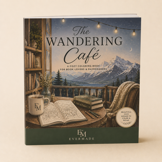 The Wandering Café – Cozy Adult Colouring Book