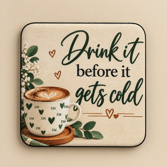 Coffee Lover Coaster | Cozy Drink Coaster – EverMade