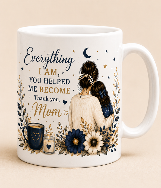 Title: Everything I Am – Thank You Mom Mug | EverMade Original