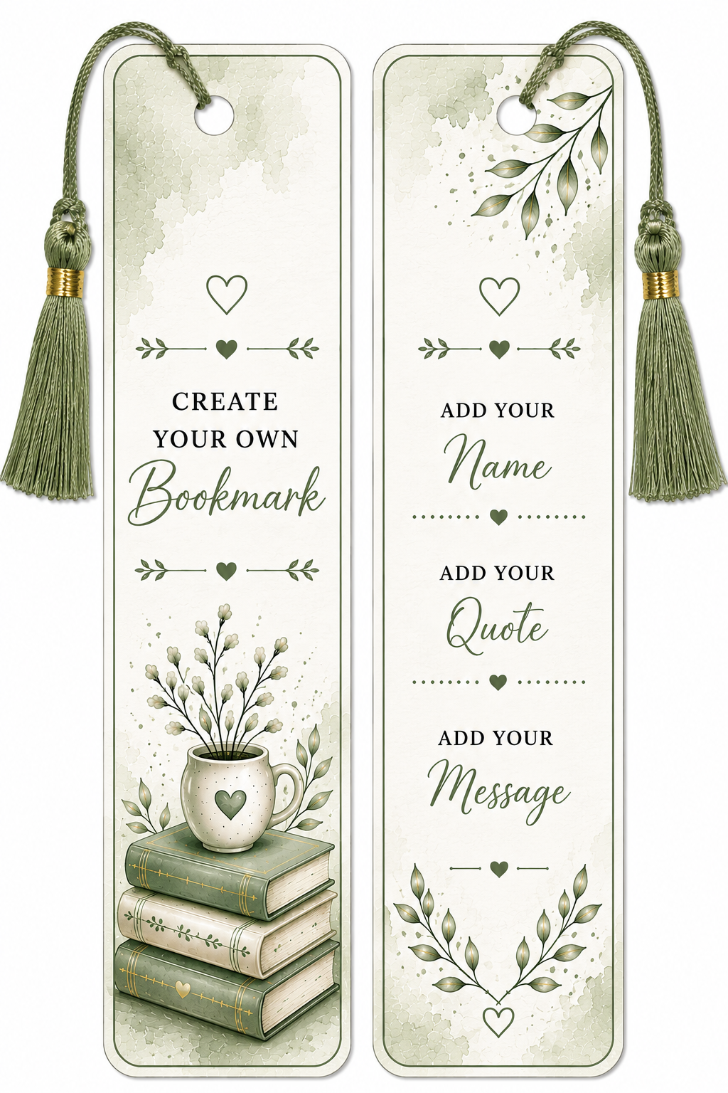 Create Your Own Bookmark – Personalized Name, Quote or Message