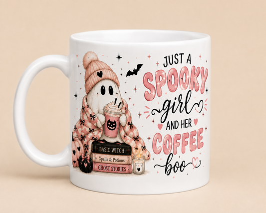 Spooky Girl & Her Coffee Mug
